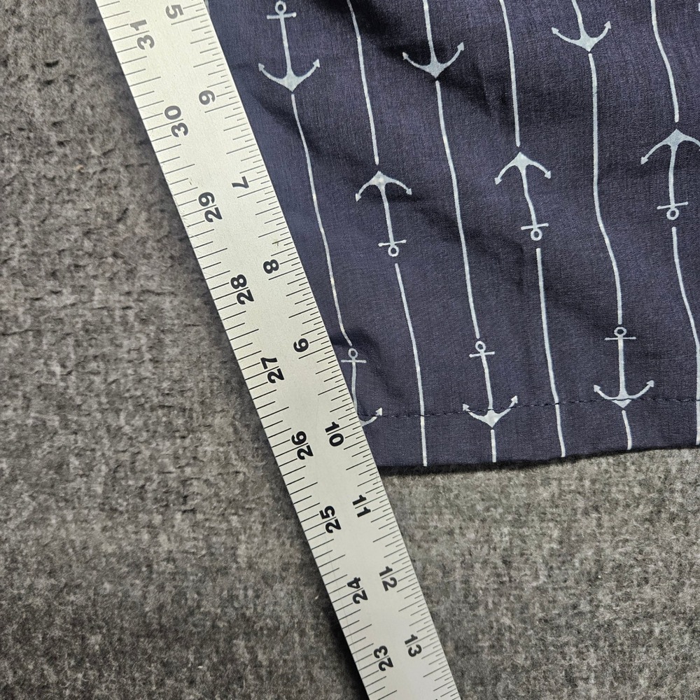 Trunks Multi-Functional Shorts Mens 30 Navy Nautical Anchor Stripe Print - Picture 7 of 11